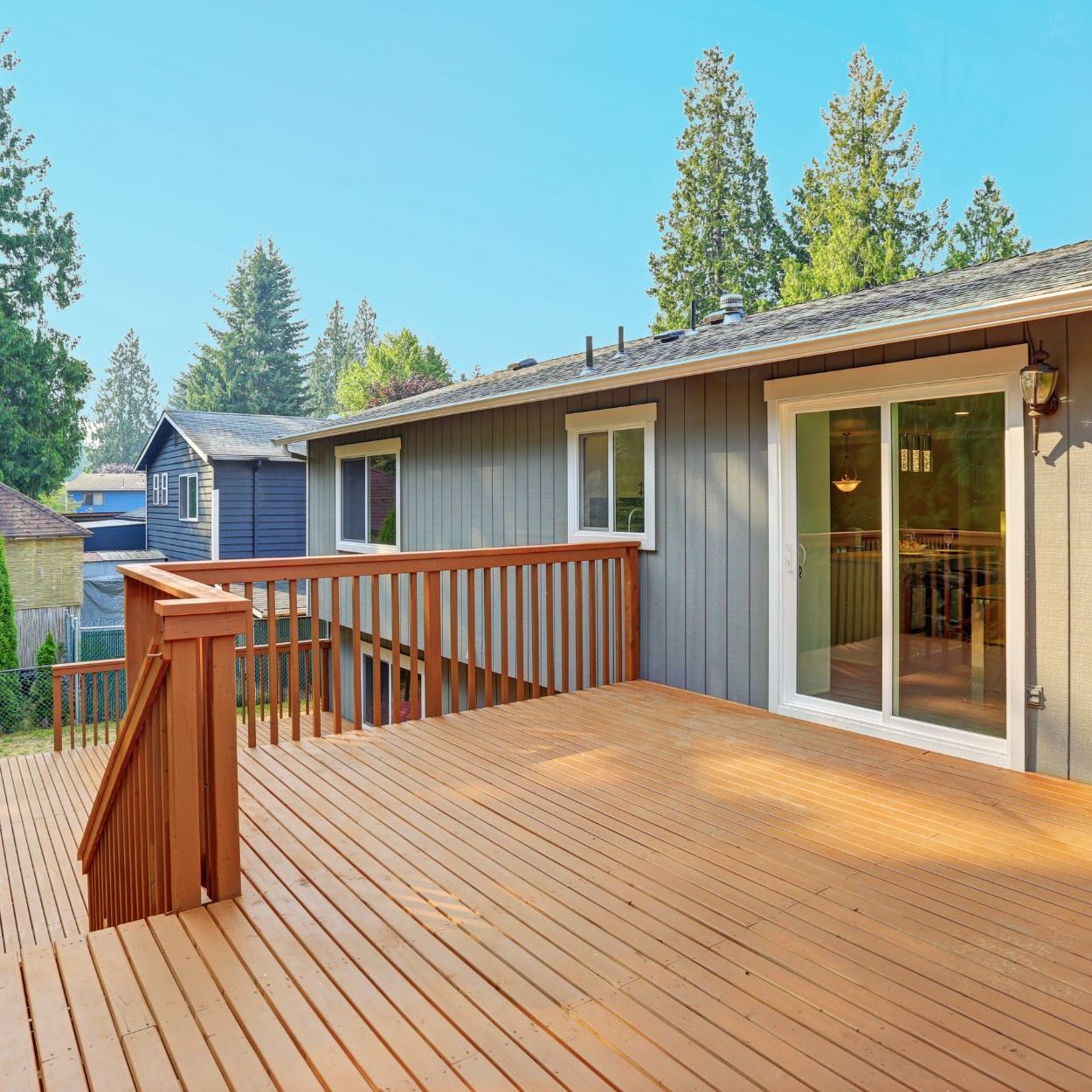 Empty Walkout Deck Empty Walkout Deck